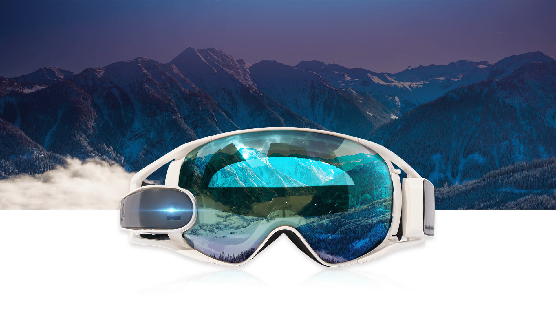 RideOn AR Snow: Kính trượt tuyết có hỗ trợ camera HD chụp ảnh và quay phim