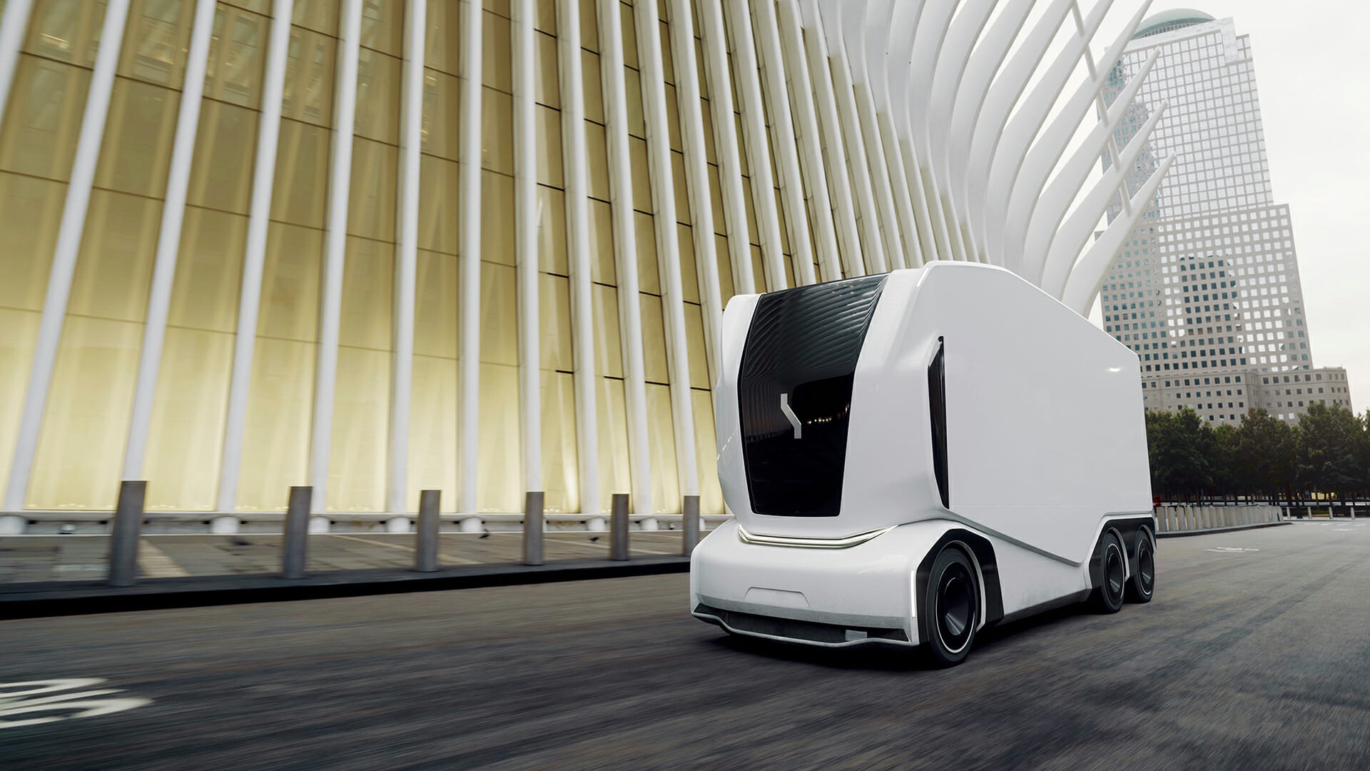 Einride Pod : Xe tải điện vận chuyển hàng hóa không người lái đầu tiên trên thế giới
