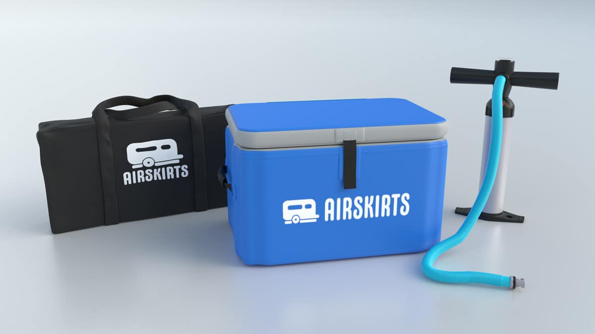 AirSkirts: Máy làm mát bơm hơi bảo quản đá trong suốt 2 ngày