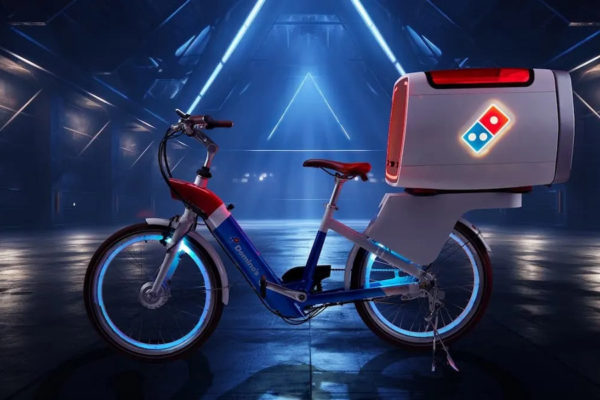 Domino giới thiệu xe điện giao pizza có trang bị lò nướng
